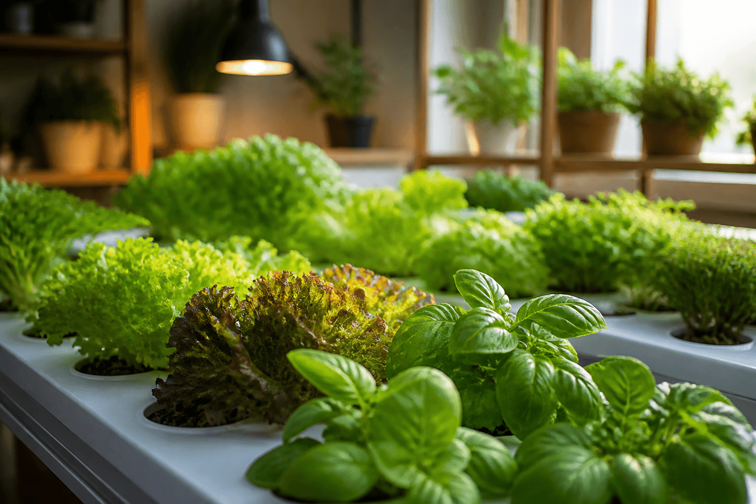Cultivo hidropónico en interiores: luz, riego y nutrientes