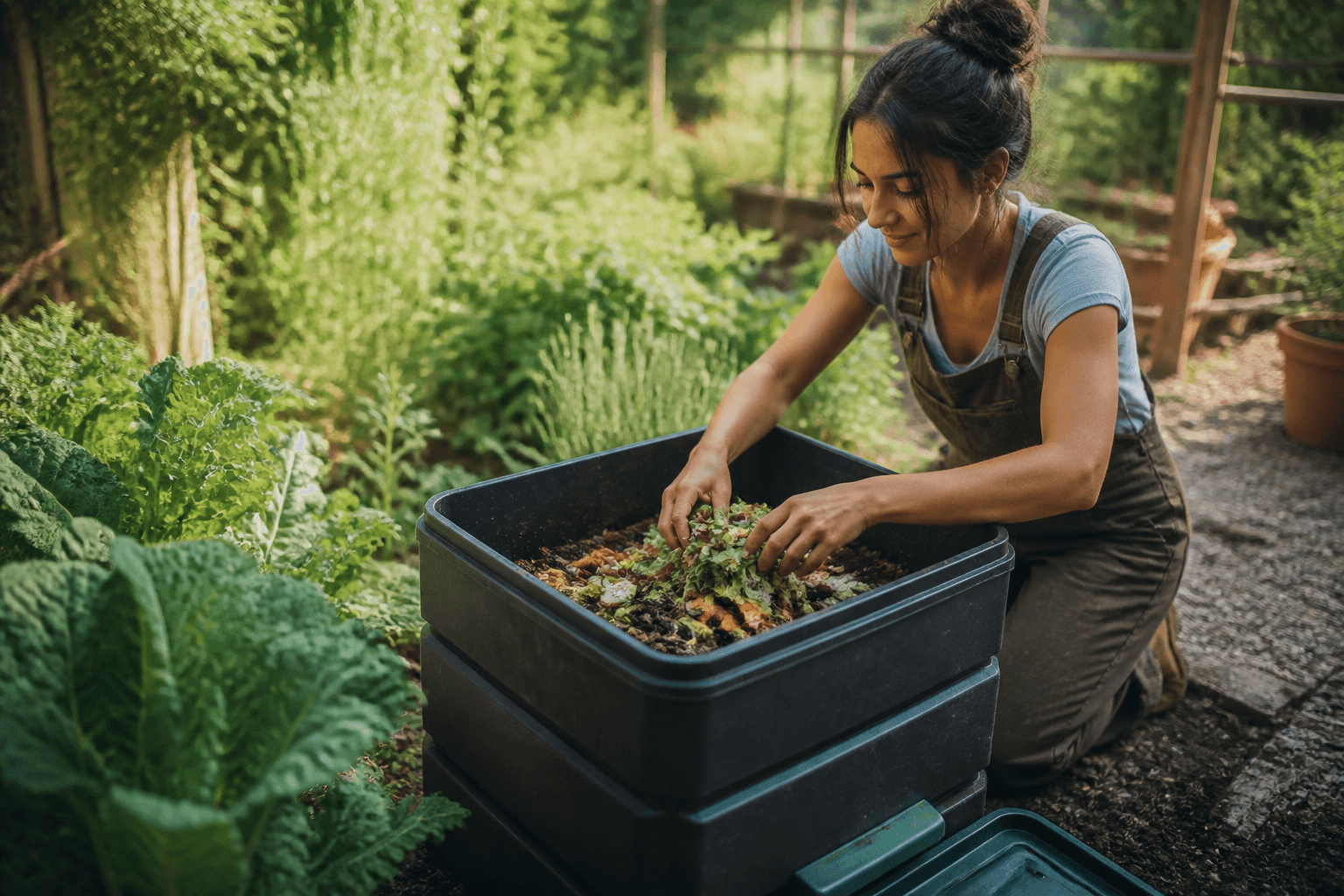 Vermicompostaje en patios, alimenta tus suelos vivos paso a paso