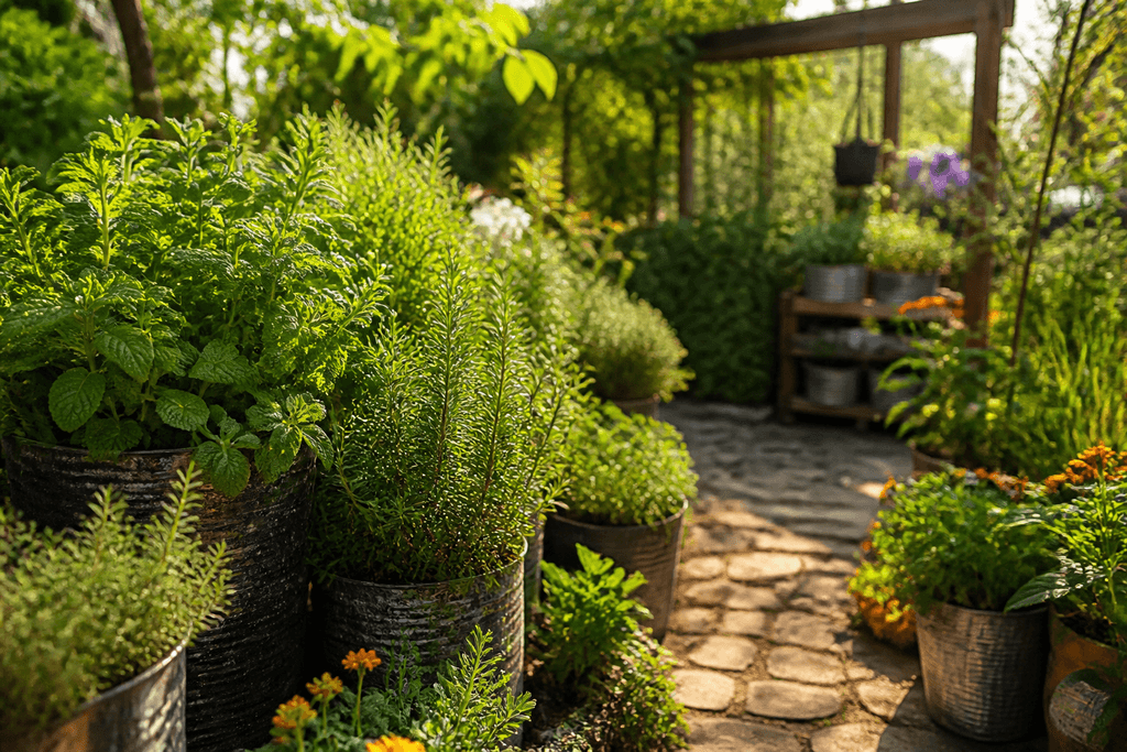 Jardín sensorial para mayores en microespacios urbanos